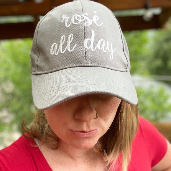 C.C Gray Rosé All Day Baseball Cap - Picture 2 of 6